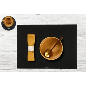 Set de table - feutre recyclé noir