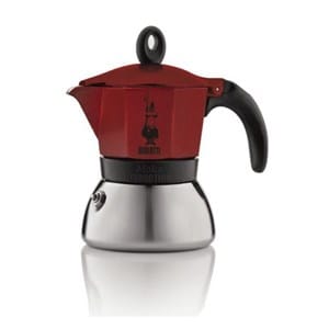 CAFETIERE ITALIENNE INDUCTION NEW MOKA 6 TASSES RED - Art Cuisine