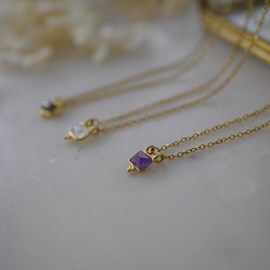 Collier kalpana amethyste