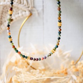 Collier paola agate indienne