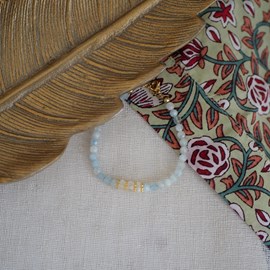 Bracelet manasi aigue marine