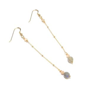 Boucles d'oreilles xingu labradorite