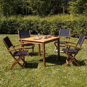 Salon de jardin carré 4 places