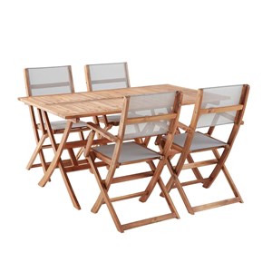 Salon de jardin en bois 4 places