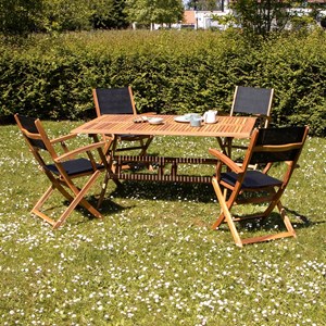 Salon de jardin en bois 4 places