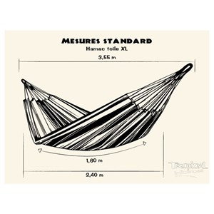 Hamac mariposa xl 3 gris