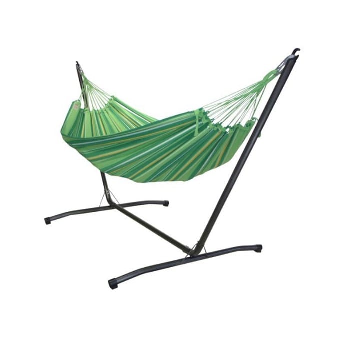 Ensemble support et hamac brésilien Caribe Barbacoa taille L