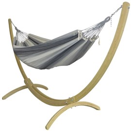 Hamac sur pied maya xl 3 gris