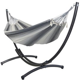 Hamac avec support azteka xl 3 gris