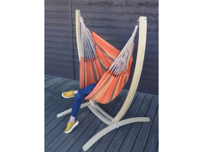 Tropical Influences - Chaise hamac avec support arawake xl