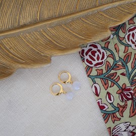 Boucles d'oreilles  celia calcedoine