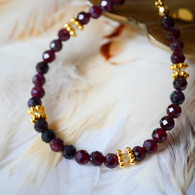 Bracelet paola grenat