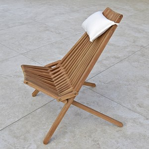 Chaise longue teck massif santiago