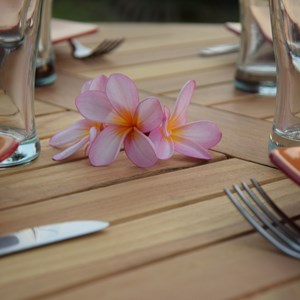 Salon de jardin teck massif tahaa