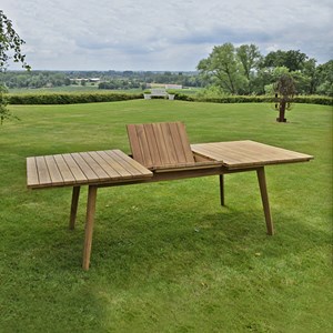 Salon de jardin en teck massif floreal