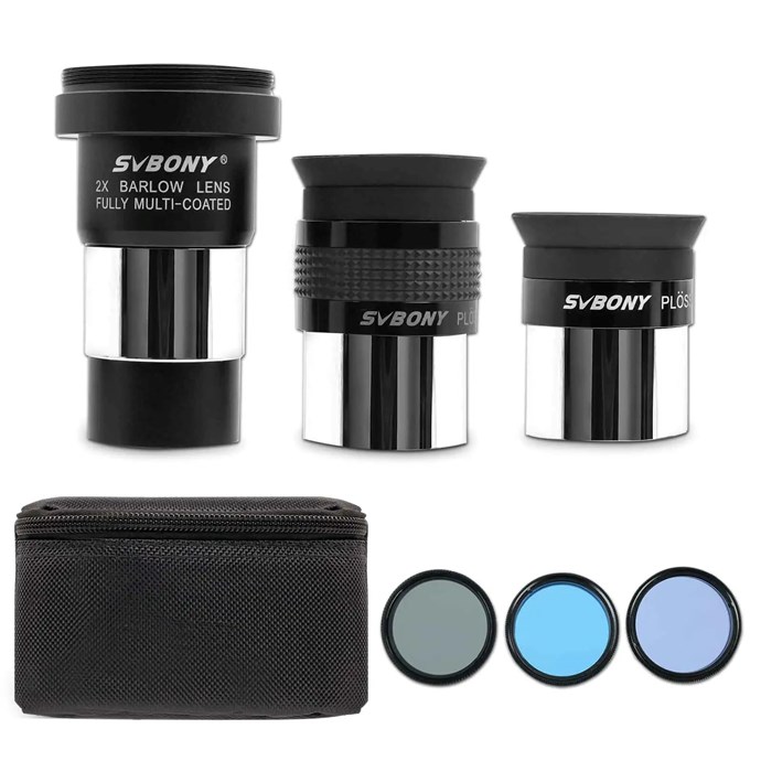 Kit D'accessoires Orion Pour Télescope – 1,25", Oculaires, Filtres, Barlow, étui