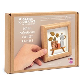 Kit cadre miniature fimo – cafetièr