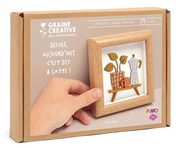 Kit cadre miniature fimo – cafetièr