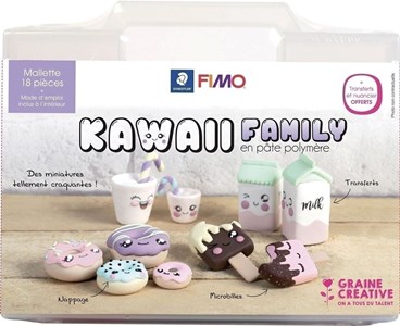 Coffret fimo - kawaii family - grai