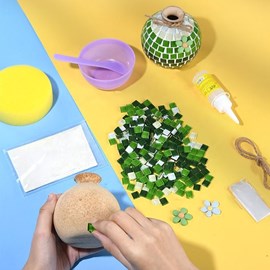 Kit diy – mon vase en mosaïque à pe