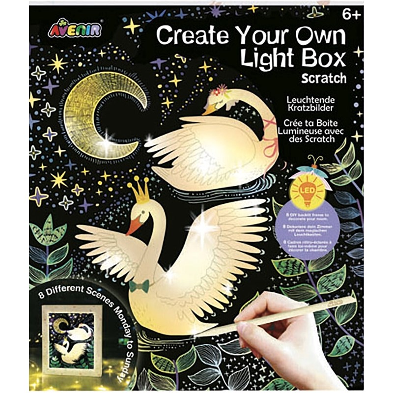 Boîte lumineuse à gratter