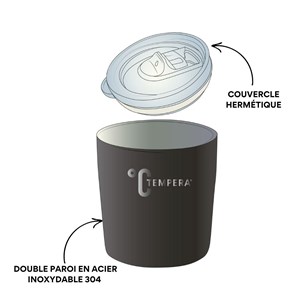 Kit maté inox - tempera® - noir