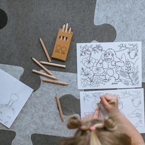 Tapis de jeu enfant puzzle carré