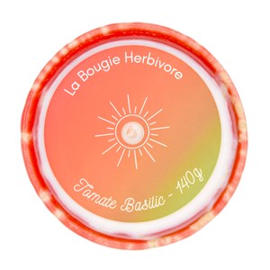 Bougie tomate basilic - pot en grès