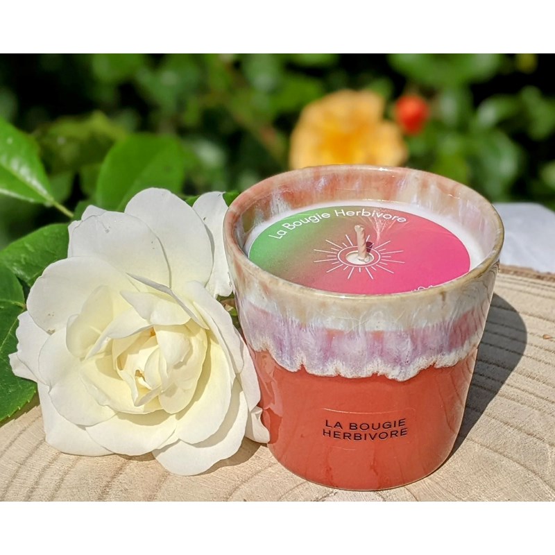 Bougie goyave - pot en grès