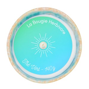 Bougie thé vert - pot en grès