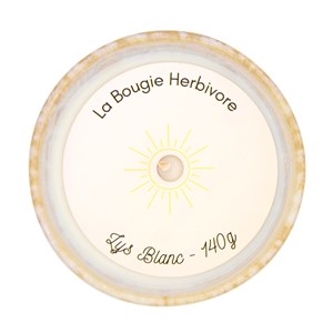 Bougie lys blanc - pot en grès
