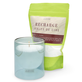 Pack perles de cire 400g + verre gris