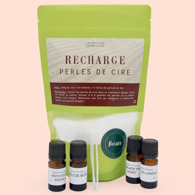 Recharge perles de cire boisée - 200g