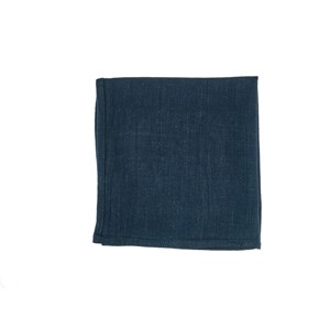 Serviette de table - lin et coton bleu