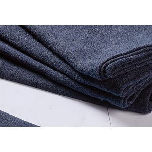 Serviette de table - lin et coton bleu