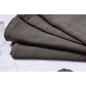 Serviette de table - lin et coton gris