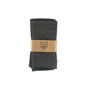 Serviette de table - lin et coton gris