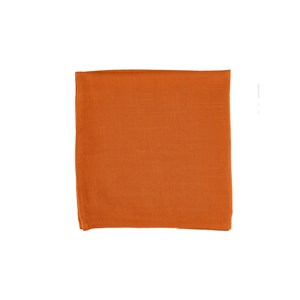 Serviette de table - lin et coton orange