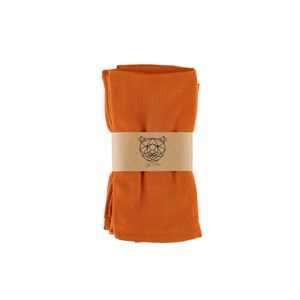 Serviette de table - lin et coton orange