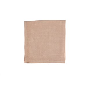 Serviette de table - lin et coton rose