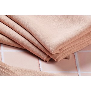 Serviette de table - lin et coton rose