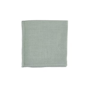 Serviette de table - lin et coton vert