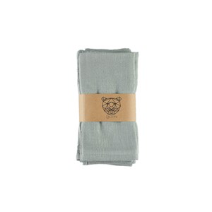 Serviette de table - lin et coton vert