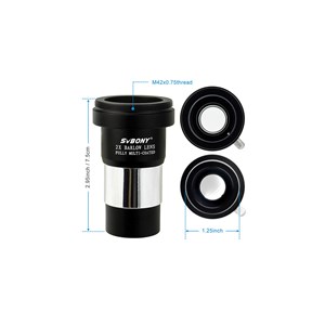 Barlow 2x 1.25 pouces m42 svbony