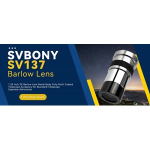 Lentille barlow 2x m42 svbony