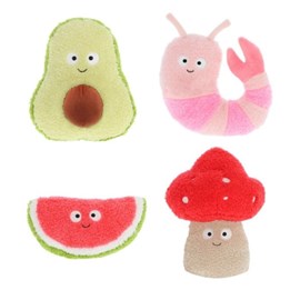 Assortiment de 4 peluches salade