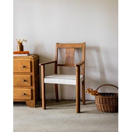 Ernest, le fauteuil tressé en bois n°83