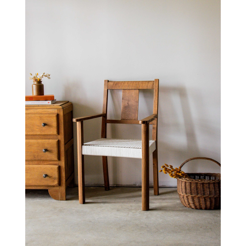 Debongout - Ernest, le fauteuil tressé en bois n°83