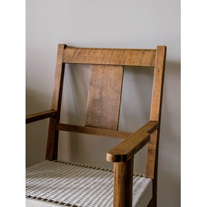 Ernest, le fauteuil tressé en bois n°83