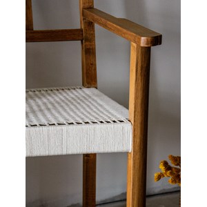 Ernest, le fauteuil tressé en bois n°83